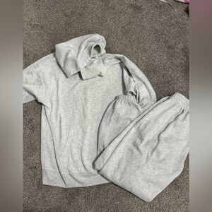 Matching sweat suit